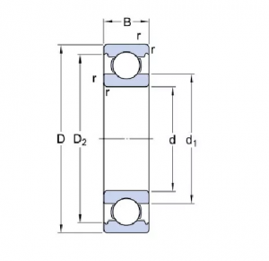 Подшипник 6307/C3 SKF