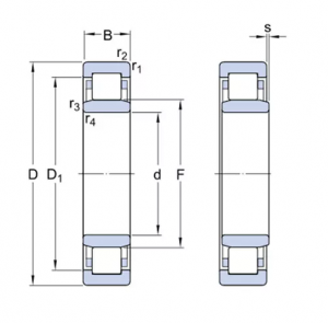Подшипник NUP2309 ECP/C3 SKF