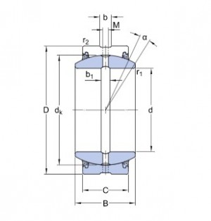 Подшипник GEZ300ES-2RS SKF