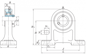 Подшипник UCPH 210